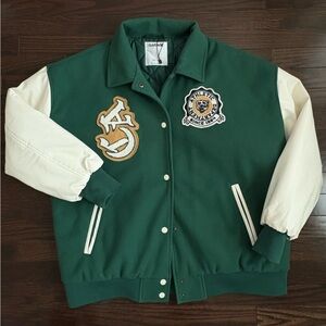 Garage Varsity Jacket green
